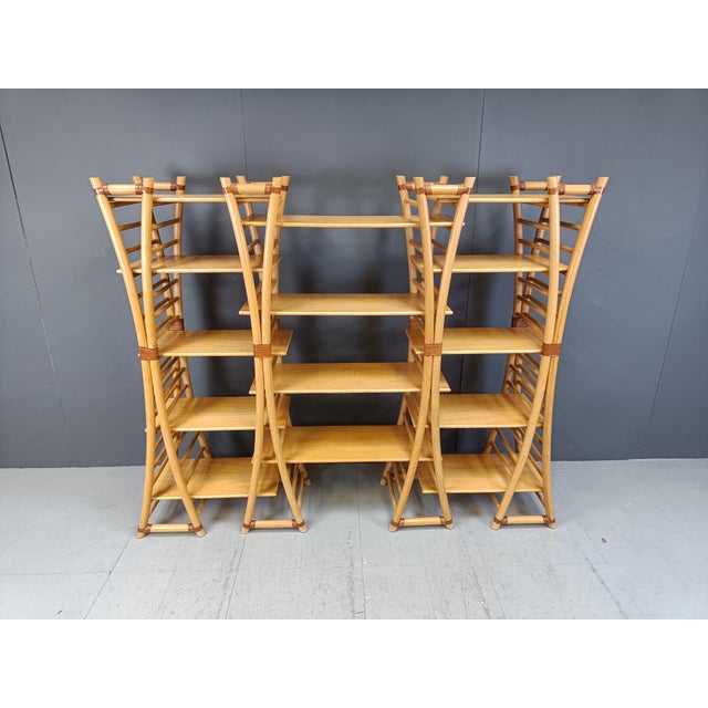 Vintage Bamboo Bookcase, 1970s For Sale - Image 6 of 10