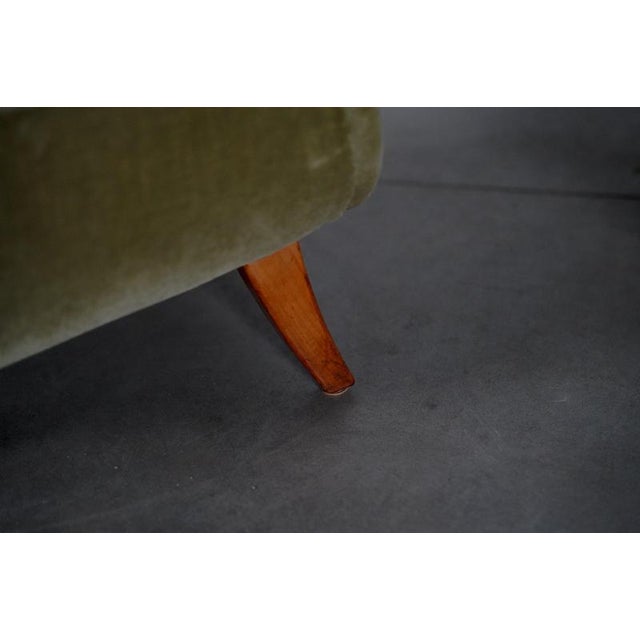 Green Lounge Chairs in Green Velvet, Denmark, 1950s, Set of 2 For Sale - Image 8 of 13