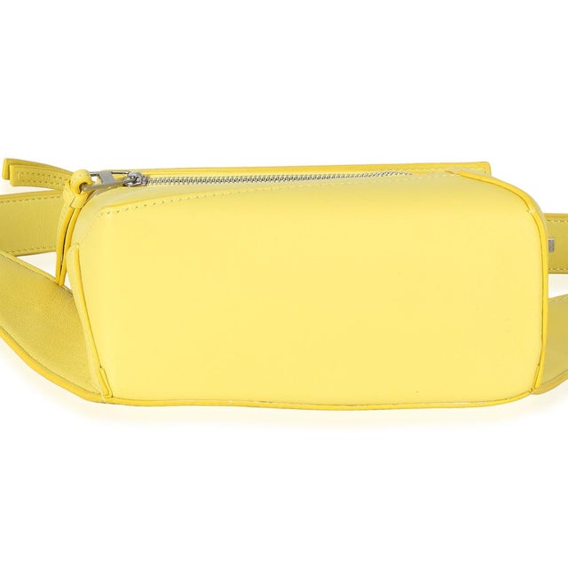 2020s Yellow Calfskin Mini Puzzle Edge Bumbag For Sale - Image 5 of 5