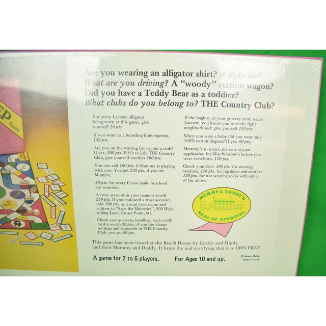 "The Prep Game Mummy and Daddy's" 1981 (New/ Still Shrink Wrapped) For Sale - Image 4 of 4