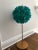 Contemporary Turquoise Capiz Shell Table Lamp For Sale - Image 3 of 5