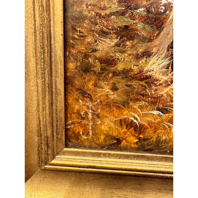 Wood 19th Century English Oil Painting For Sale - Image 7 of 7