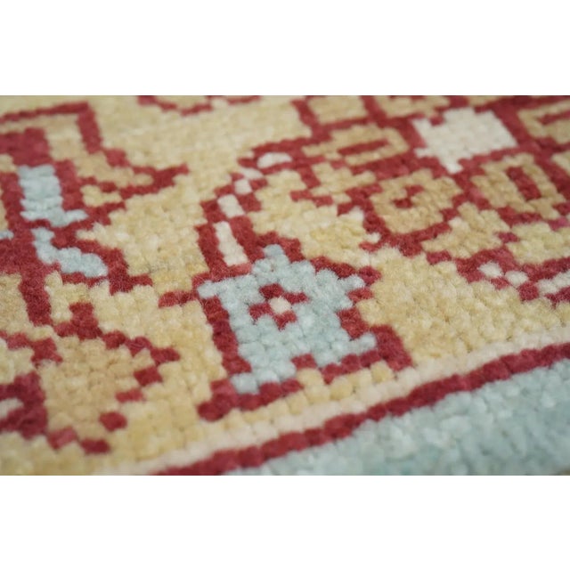 Cream Oushak Rug 4' X 6' For Sale - Image 8 of 12