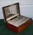Wood Vintage Mahogany Lined Humidor Box W/Metal Fittings For Sale - Image 7 of 12
