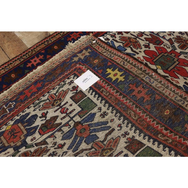 Early 20th Century Antique Persian Malayer Rug - 03'04 x 06'05 For Sale - Image 5 of 7