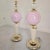 Mid-Century Modern 1980s Pair of Pink and Ivory Murano Glass Lamps For Sale - Image 3 of 9