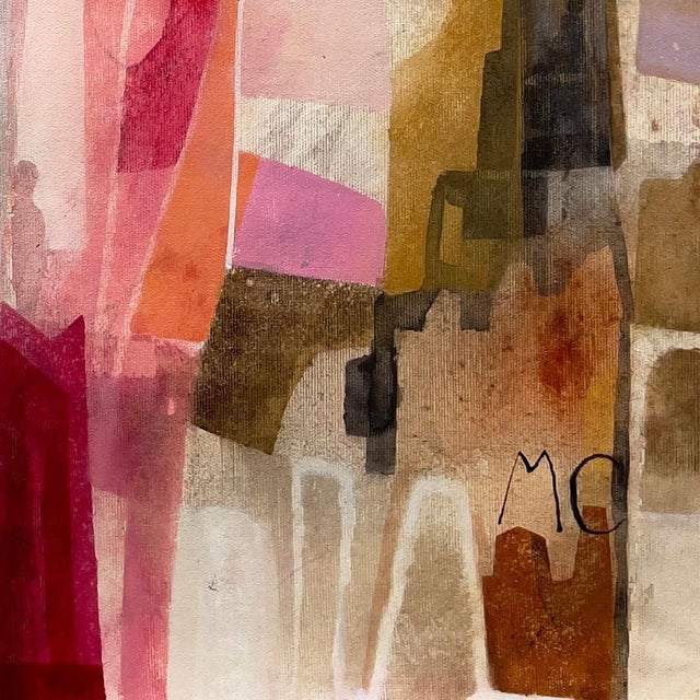 The Big Apple III - Original NYC-Inspired Abstract Acrylic Cityscape Painting on Canvas by Maria C Bernhardsson For Sale In Los Angeles - Image 6 of 6