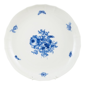 Porcelain Blaue Blume Plate with Floral Pattern from Meissen