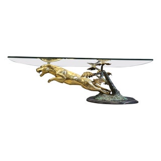 Brass Jaguar Coffee Table, 1970s For Sale