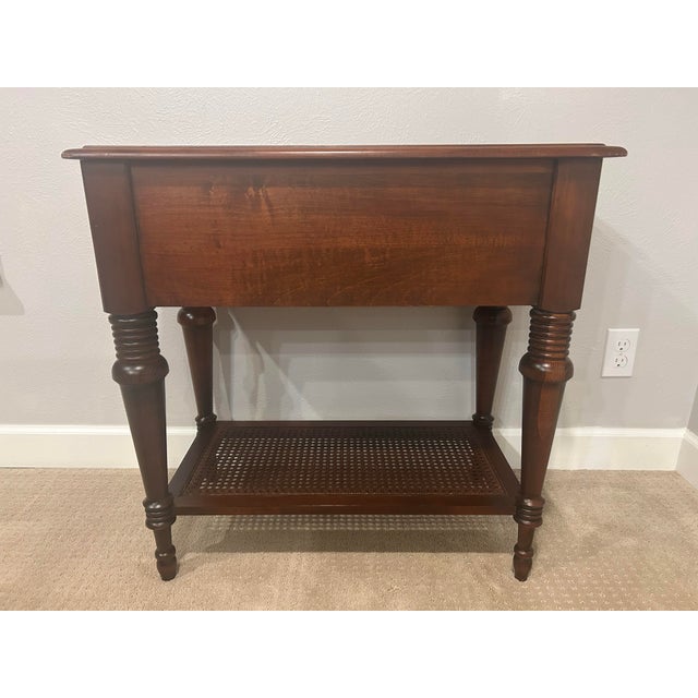 Wood Ethan Allen British Classics Caymen Night Table For Sale - Image 7 of 12