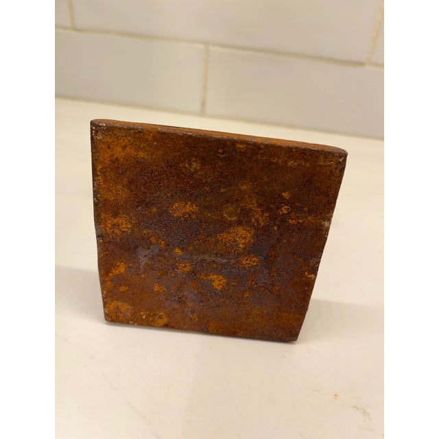 Vintage Heavy Cast Iron Fleur-De-Lis Door Stop / Book End / Decorative Piece For Sale In New York - Image 6 of 6