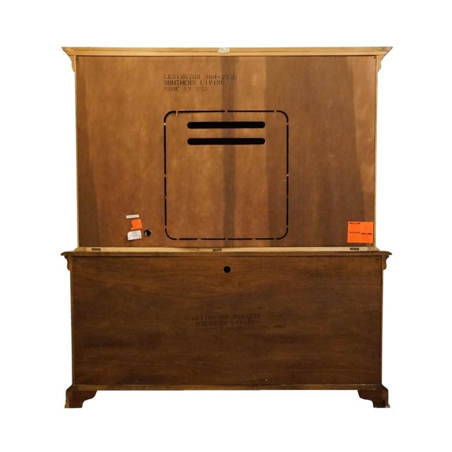 Lexington Furniture Southern Living Collection Solid Birch Early American 73" Media Cabinet 484-233 For Sale - Image 14 of 17