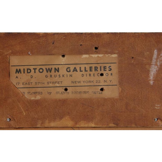 Modern Flowers, Gladys Rockmore Davis, Painting For Sale - Image 3 of 4