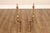 Puritan Federal Style Pair of Brass Andirons For Sale - Image 9 of 18