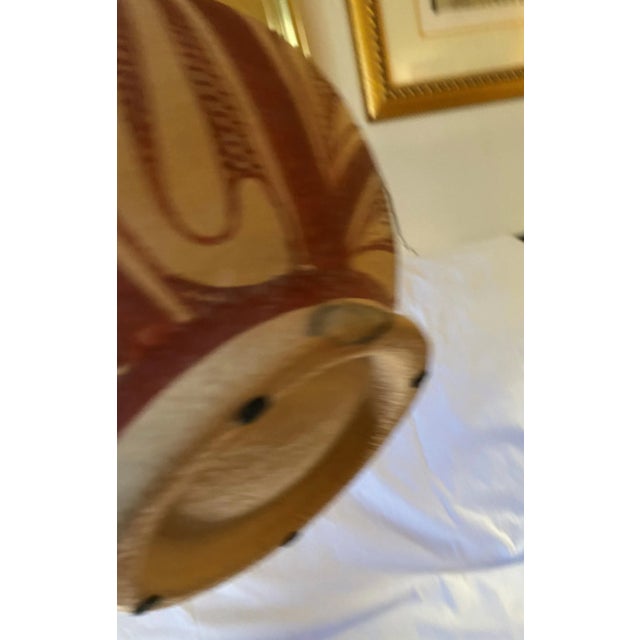 Arts & Crafts Earthenware Hand Painted Vintage Tea Pot For Sale - Image 3 of 13