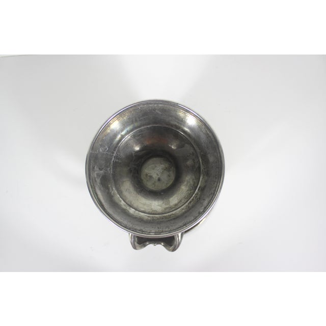 Early 20th Century Wine Cooler, Patina, Indoor Planter, Kitchen Crock, Spoon Holder Made Usa Silverplate For Sale - Image 9 of 12