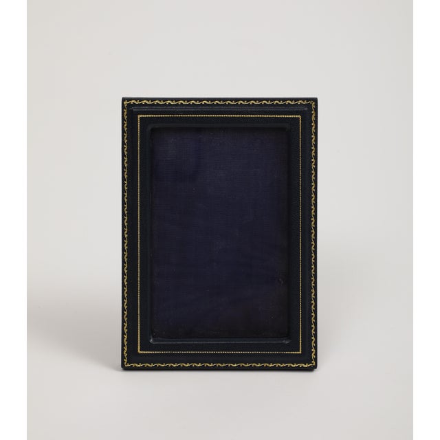Vintage Smythson of Bond Street English Leather Picture Frame For Sale - Image 4 of 10