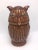 Boho Chic Vintage Boho Chic Style Lidded Cane Owl Basket For Sale - Image 3 of 9