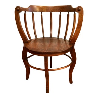 spindle barrelback tiger chairish