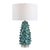 Glass Mina Teal Blue Table Lamp For Sale - Image 7 of 7