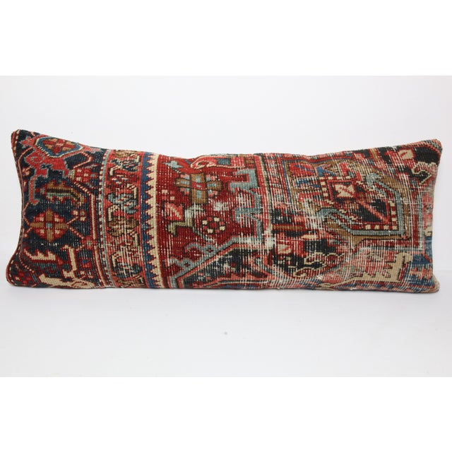Here i am listing a 100% Handmade double knotted rug pillow cover, made from antique Persian tribal carpet rug. This’s a...