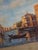 Early 20th Century Early 20th Century Miniature Oil Painting of Venice Doge Palace For Sale - Image 5 of 9