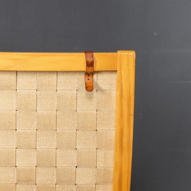 Mid-20thc Danish Beech Framed Chairs & Ottoman by Bruno Mathsson, 1978, Set of 3 For Sale - Image 4 of 18