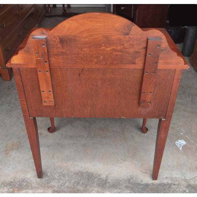 Mid 20th Century Vintage Pennsylvania House Solid Cherry Queen Anne Style 2 Drawer Chest of Drawers For Sale - Image 5 of 6