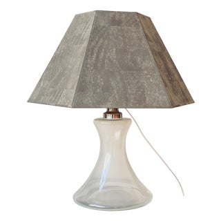 Hexagona Cork and Glass Table Lamp by Ingo Maurer for Design M For Sale
