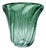 Green Crystal Vase by Val Saint Lambert, 1960s For Sale