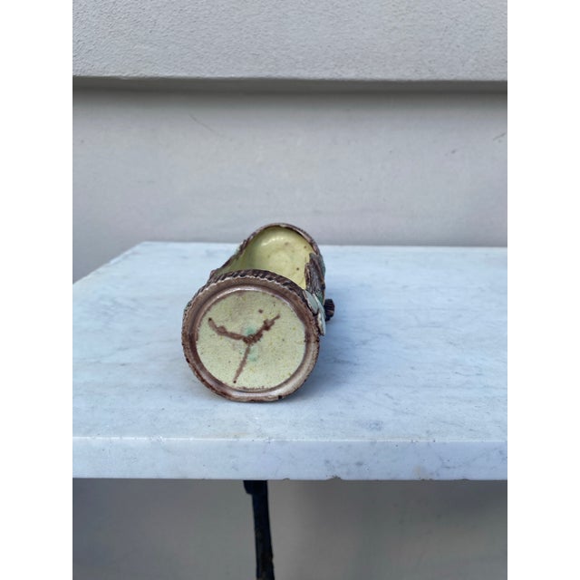 French Country French Palissy Majolica Jardiniere Thomas Sergent, Circa 1880 For Sale - Image 3 of 6