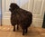 Modern Lalanne Style Carved Wood Black Sheep Sculpture or Stool For Sale - Image 3 of 6