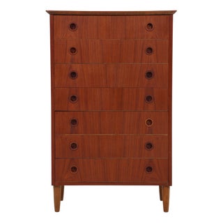 Mid-Century Danish Teak Chest of Drawers, 1960s-1970s For Sale
