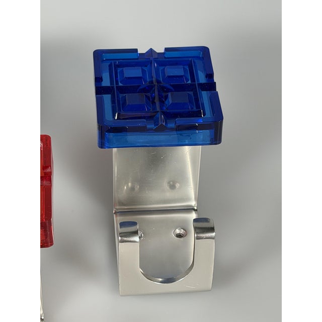 Coat Hooks in Metal and Plastic, 1970s, Set of 3 For Sale - Image 6 of 14