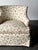 Cream Cream Floral Chintz Skirted Swivel Club Chair, 1980s For Sale - Image 8 of 10
