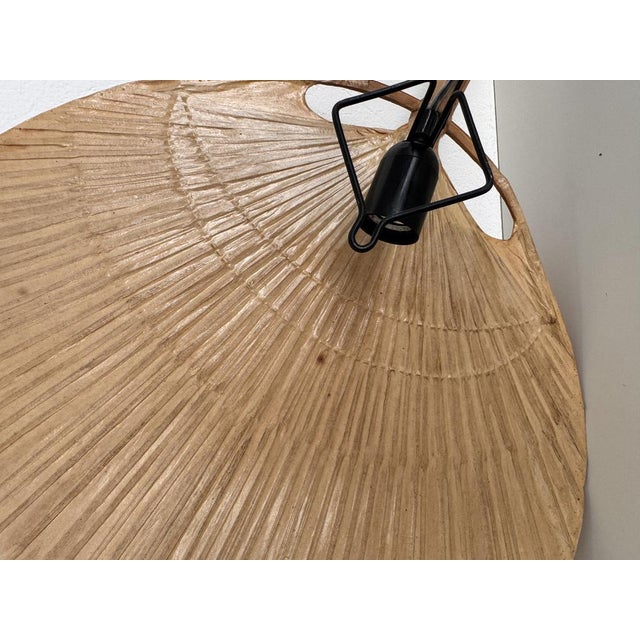 Large Organic Uchiwa Wall Sconces by Ingo Maurer for M Design, Germany, 1973, Set of 2 For Sale - Image 13 of 18