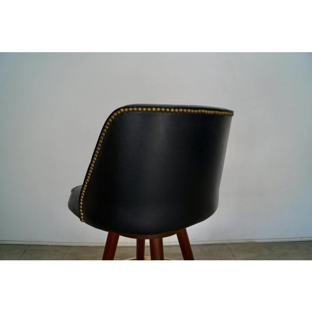 Mid-Century Modern Bar Stools - a Pair For Sale - Image 10 of 13