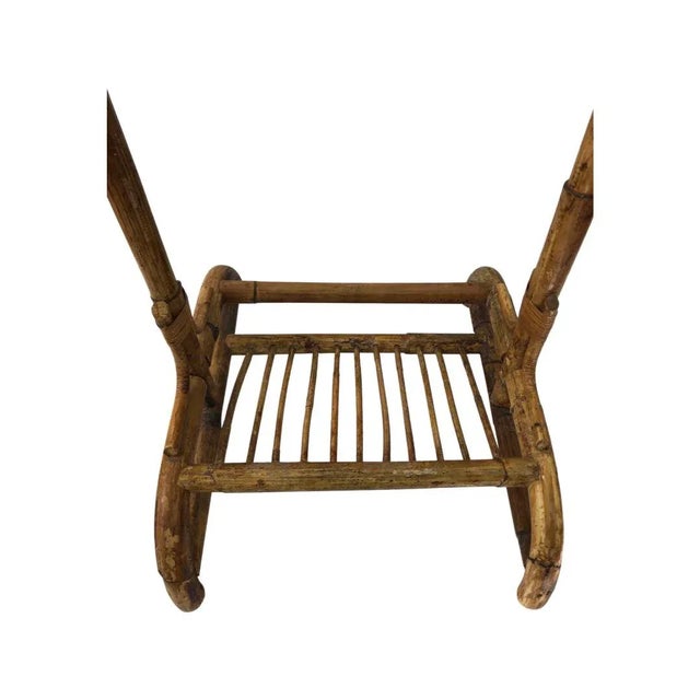 Mid 20th Century Rattan Valet Stand For Sale In Philadelphia - Image 6 of 9
