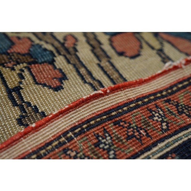 Textile Late 19th Century Antique Farahan Rug 4'3'' X 6'11'' For Sale - Image 7 of 8