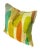 Pair of vintage Mid-Century Modern Atomic style Pillows with multicolored varying oval shaped pattern. Down fill with...