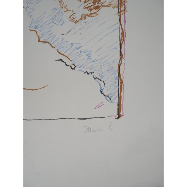 Marko Celebonovic, Jeune fille pensive, Lithograph For Sale - Image 5 of 6