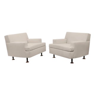 Pair of Marco Zanuso " Square " Armchairs for Arflex , Italy 1960's For Sale