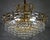 Brass and Lead Crystal 5-Light Chandelier by Joska Bodenmais, 1970s For Sale - Image 9 of 11