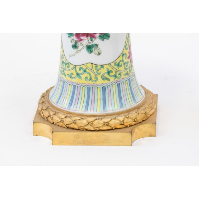 Antique Gu-Form Pink Porcelain Vases, Set of 2 For Sale - Image 4 of 6