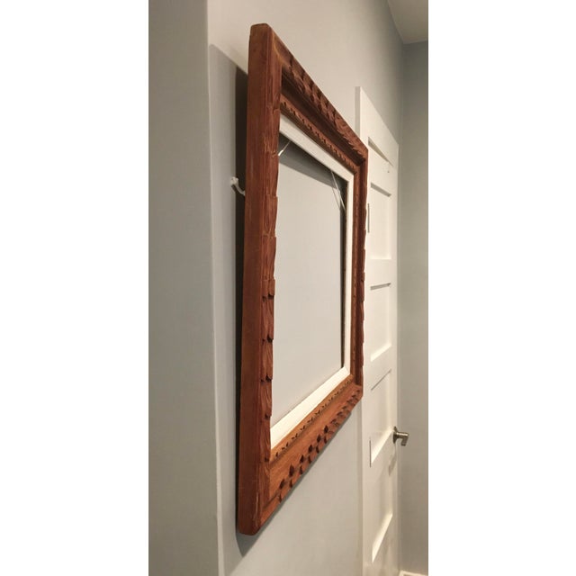 Mexican Hand Carved Wood Art Frame, Restored Chairish