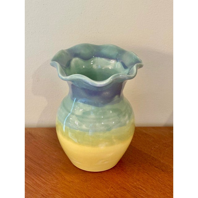 2000 - 2009 Colorful Scalloped Vase For Sale - Image 5 of 8