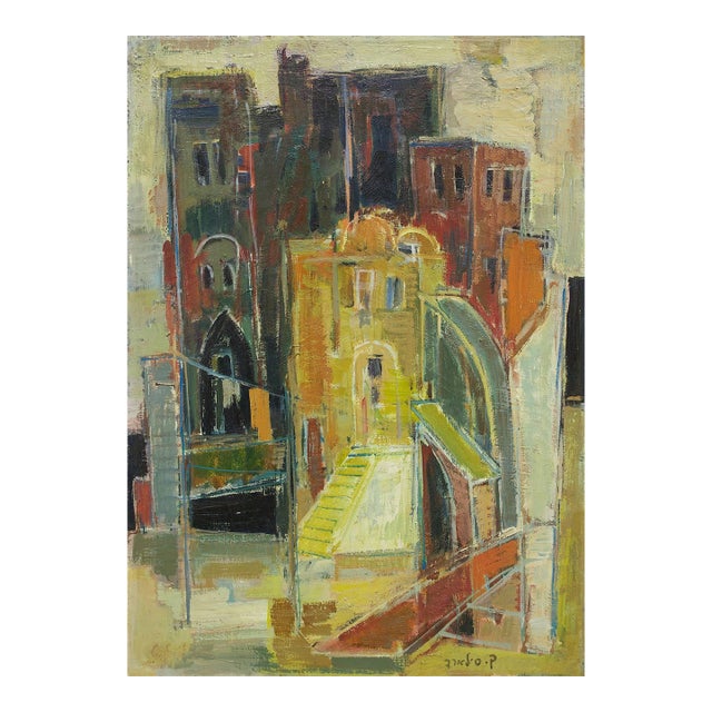 Claire Szilard, Rome (Milan) Italian Cityscape by Noted Hungarian Israeli Artist For Sale