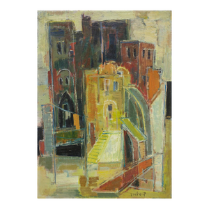Claire Szilard, Rome (Milan) Italian Cityscape by Noted Hungarian Israeli Artist