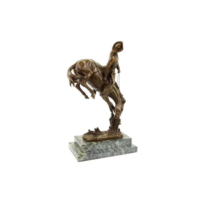 After Frederic Remington, Cowboy on Horse, 20th Century, Bronze For Sale - Image 11 of 12