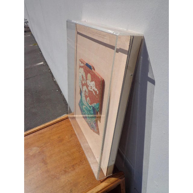 Traditional 1960s Framed Hand Beaded Kimono Wall Art For Sale - Image 3 of 10